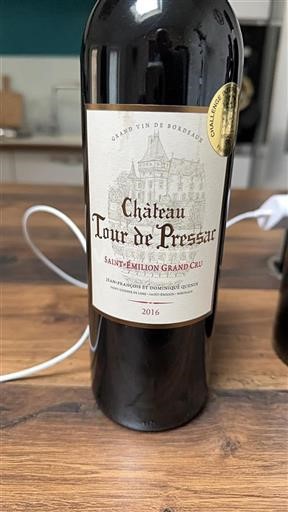 Burdeos Saint-Émilion Gran Cru Grand Cru Château Tour De Pressac 2016