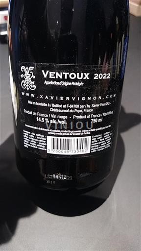 Valle del Rodano Ventoux Xavier Vins 2022
