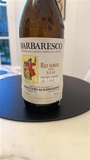 Piemonte Barbaresco Produttori Del Barbaresco Rio Sordo Riserva 2013