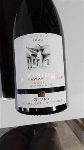 Borgogna Givry Grand Cru Domaine Masse Le Creuzot - Monopole 2020