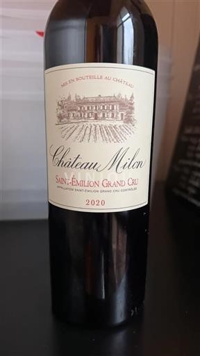 Bordeaux Saint-Émilion Grand Cru Grand Cru Château Milon 2020