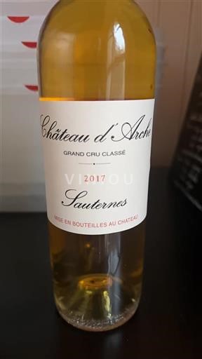 Bordeaux Sauternes Grand Cru Château Arche 2017