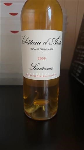 Bordeaux Sauternes Grand Cru Château Arche 2009