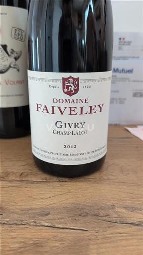 Burgundy Givry Domaine Faiveley Champ Lalot 2022