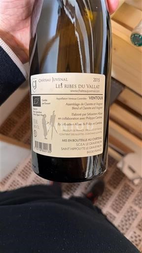 Rhône Valley Ventoux Château Juvenal Les Ribes du Vallat 2015