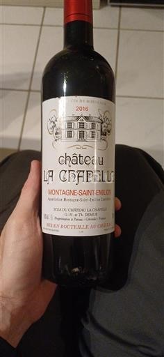 Bordeaux Montagne-Saint-Émilion Domaine La Chapelle 2016