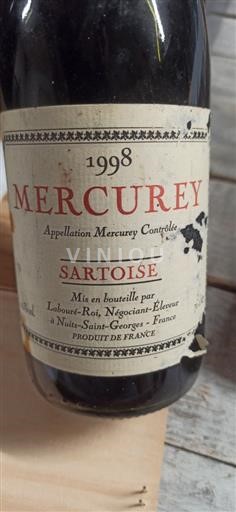 Bourgogne Mercurey Labouréroi Sartoise 1998