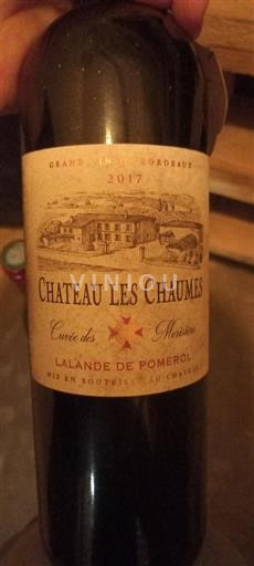 Bordeaux Lalande-de-Pomerol Château Les Chaumes des Merisiers 2017