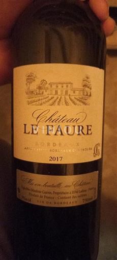 Bordeaux Château Les Faures 2017