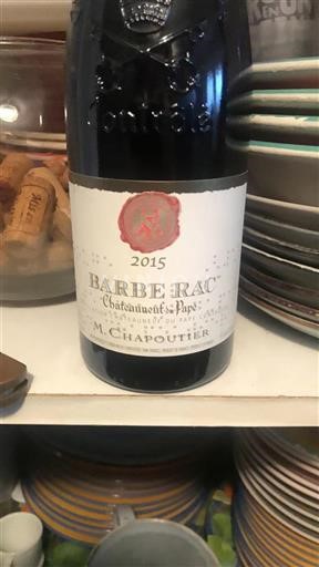 Rhône Valley Châteauneuf-du-Pape M. Chapoutier Barbe Rac 2015