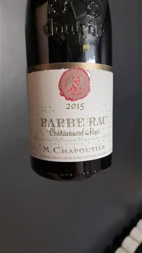 Údolí Rhôny Châteauneuf-du-Pape M. Chapoutier Barbe Rac 2015