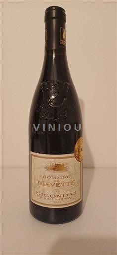 Údolí Rhôny Gigondas Domaine La Mavette 2020