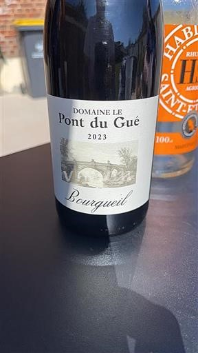 Vin Rouge sec Domaine Le Pont du Gué 2023 France Vallée de la Loire Bourgueil