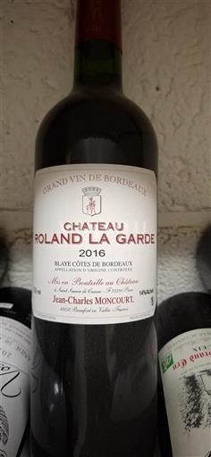 Bordeaux Blaye-Côtes-de-Bordeaux Château Roland La Garde 2016