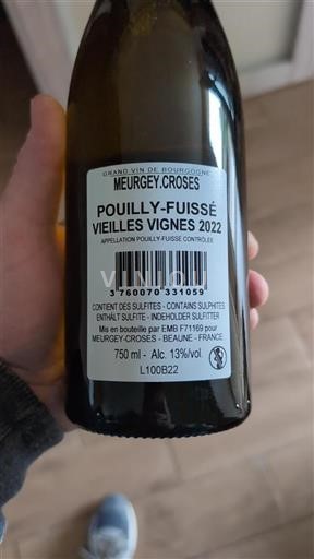Burgund Pouilly-fuissé Meurgeycroses Vieilles Vignes 2022
