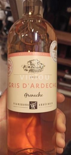 Elsass Nicht spezifiziert Vignerons Ardéchois Gris d'Ardèche Grenache 2023