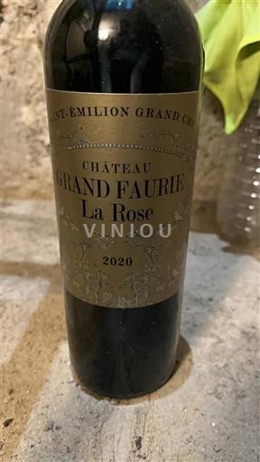 Bordéus Saint-Émilion Grand Cru Grand Cru Château Grand Faurie La Rose 2020