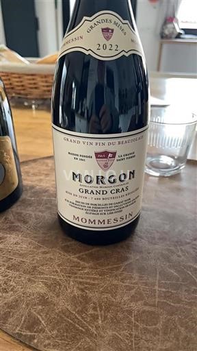 Beaujolais Morgon Mommesin Grand Cras 2022