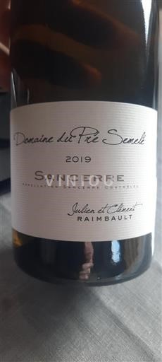 Loiretal Sancerre Domaine Pré Semelé 2019