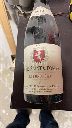 Burgundija Nuits-Saint-Georges Domaine Gille Les Brûlées 2013