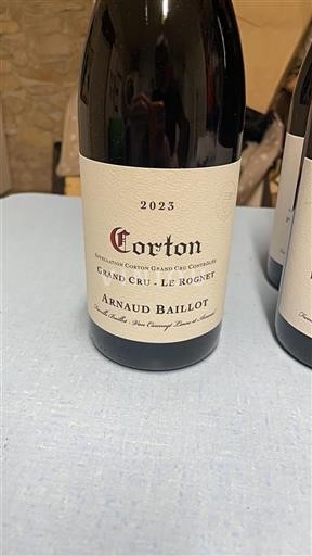 Burgundsko Corton Grand Cru Arnaud Baillot Le Rognet 2023