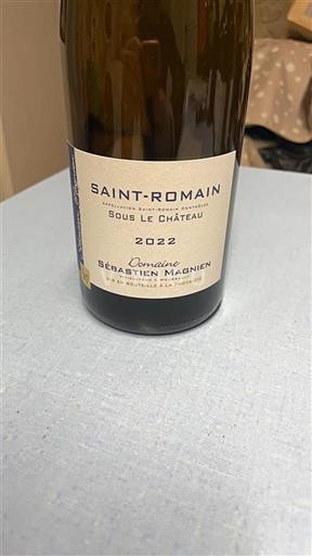 Borgogna Saint-Romain Domaine Sébastien Magnien Sous Le Château 2022
