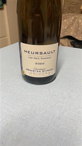 Bourgogne Meursault Domaine Sébastien Magnien Les Meix Chavaux 2020