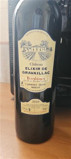 Bordeaux Château Elixir De Gravaillac 2010