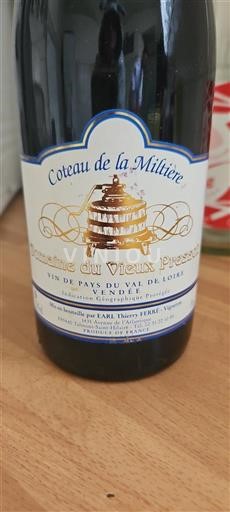 Loire-dalen Vendée Domaine Vieux Pressoir Coteau de la Miltière Ikke årgangsbestemt