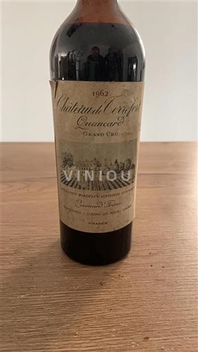 Bordeaux Bordeaux Supérieur Grand Cru Château Terrefort Quancard 1962