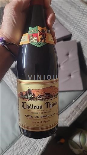 Beaujolais Côte-de-brouilly Château Thivin Les sept vignes 2021