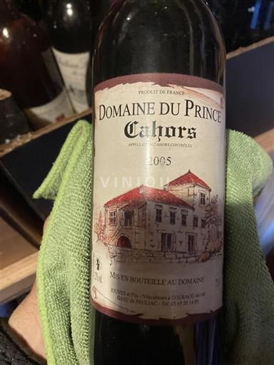 Southwest Cahors Domaine Prince 2005