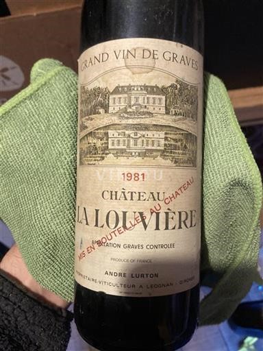 Bordeaux Graves Château La Louvière 1981