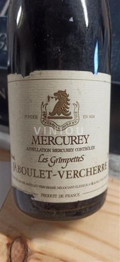 Burgund Mercurey Jabouletvercherre Les Grimpettes 1986