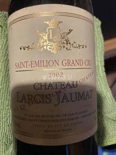 Bordeaux Saint-Émilion Grand Cru Grand Cru Château Larcis Jaumat 2002
