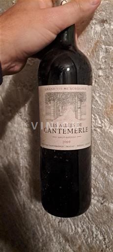 Bordeaux Haut-Médoc Château Cantemerle Les Allées de Cantemerle 2009