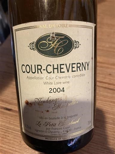 Údolí Loiry Cour-cheverny Le Petit Chambord Vendanges Manuelles 2004