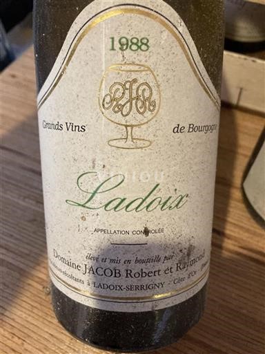 Borgonha Ladoix Grand Cru Domaine Jacob Robert Et Raymond 1988
