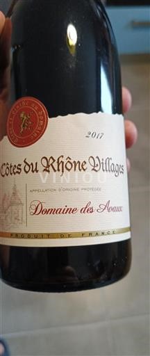 Rhône-dalen Côtes-du-Rhône-Villages Domaine Des Araux 2017