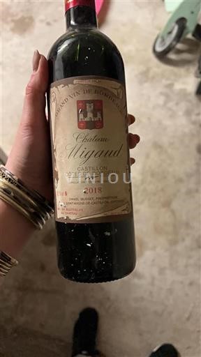 Burdeos Castillon-costas-de-burdeos Château Migaud 2018