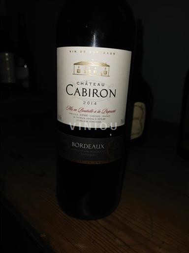 Burdeos Bordeaux Château Cabiron 2014