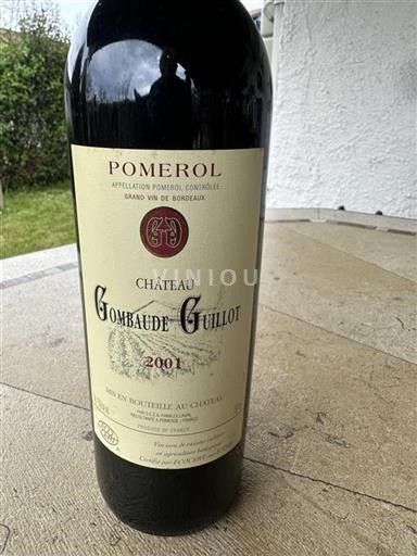 Bordeaux Pomerol Grand Cru Château Gombaudeguillot 2001