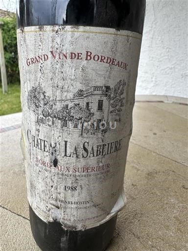 Bordeaux Bordeaux superiore Château La Sablière 1988