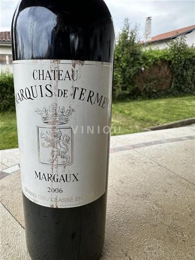 Bordeaux Margaux Grand Cru Marquis De Terme 2006