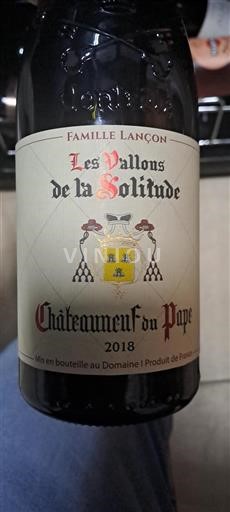Rhône-dalen Châteauneuf-du-Pape Domaine La Solitude Les Vallons de la Solitude 2018
