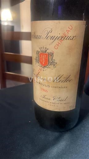Bordeaux Moulis-en-Médoc Château Poujeaux 1986