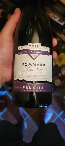 Burgund Pommard Domaine Prunier Les Petits Noizons 2018