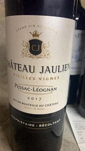 Bordeaux Pessac-Léognan Château Jaulien Vieilles Vignes 2017