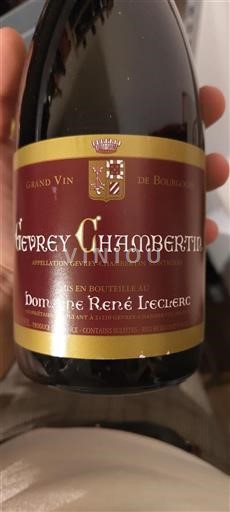 Bourgogne Gevrey-chambertin Grand Cru Domaine René Leclerc 2022