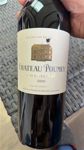 Burdeos Pessac-Léognan Château Poumey 2020